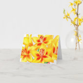 Yellow Lelies Note Kaart (Gele Bloem)