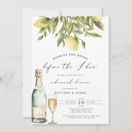 Yellow Lemon amalfi kust repetitie diner Kaart (Voorkant)