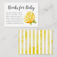 Yellow Lemon Baby shower Boek Aanvraag