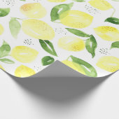 Yellow Lemon Cadeaupapier (Hoek)