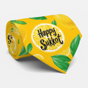Yellow Lemon Delight Sukkot Stropdas