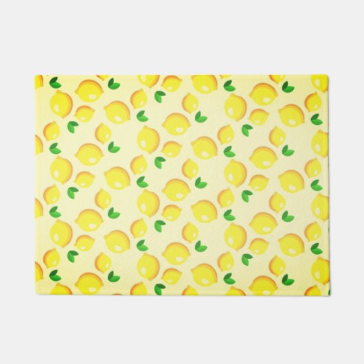 Yellow Lemon Doormat Deurmat (Voorkant)
