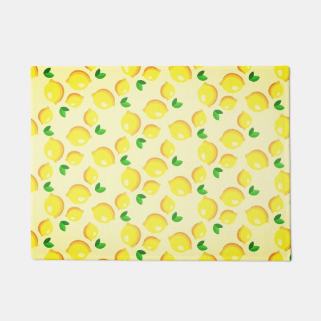 Yellow Lemon Doormat Deurmat (Voorkant)