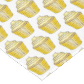 Yellow Lemon Frosted Cupcake Cake Dessert Foodie Tafelkleed (Gekanteld)