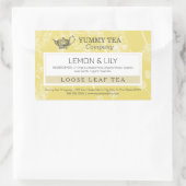 Yellow Lemon - Losse Leaf Tea Label Sticker (Tas)
