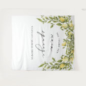 Yellow Lemon Main Squeeze Vrijgezellenfeest Achter Wandkleed (Voorkant (horizontaal))