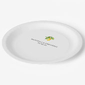 Yellow Lemon Papieren Bordje (Gekanteld)