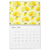 Yellow Lemon Pattern Kalender (Feb 2026)