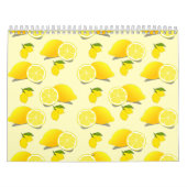 Yellow Lemon Pattern Kalender (Hoes)