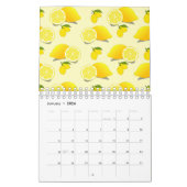 Yellow Lemon Pattern Kalender (Jan 2026)