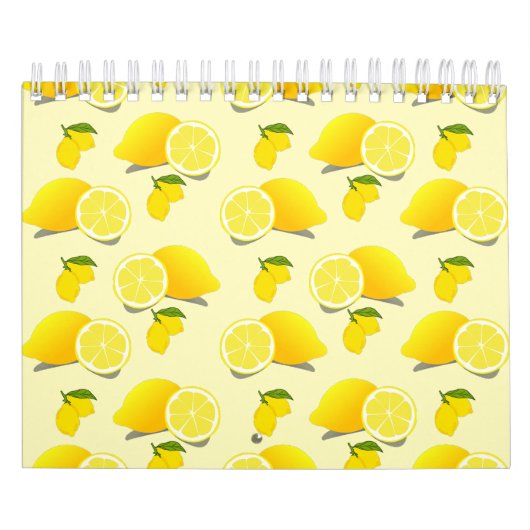Yellow Lemon Pattern Kalender (Hoes)