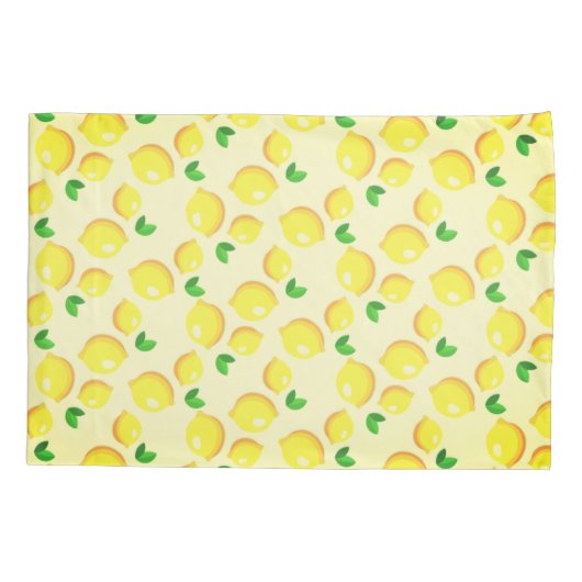 Yellow Lemon Pillow Hoesje Kussensloop (Achterkant)