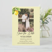 Yellow Lemon Save The Date (Staand voorkant)