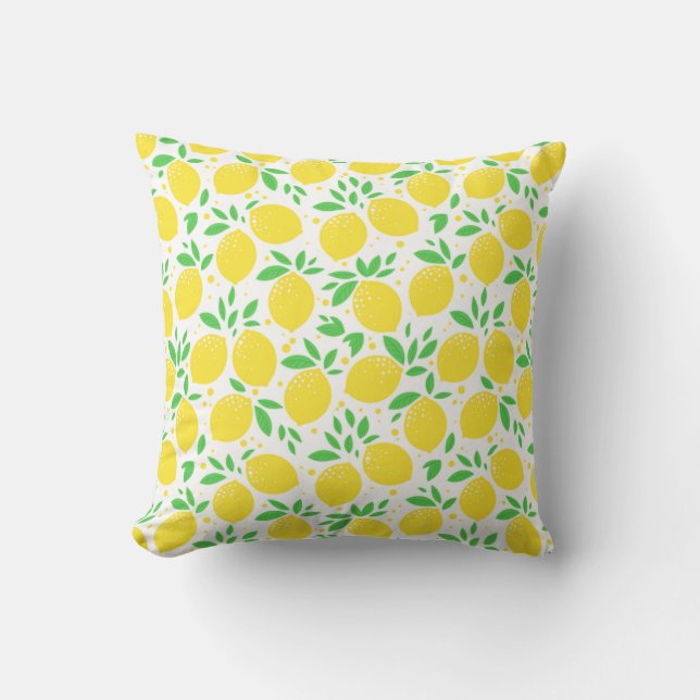 Yellow Lemon Sierkussen (Voorkant)