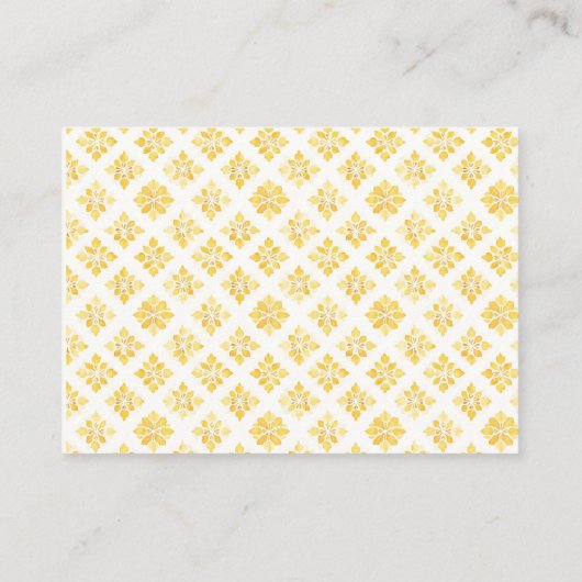 Yellow Lemon Tart Baby Shower books for baby Informatiekaartje (Achterkant)