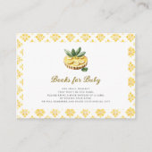 Yellow Lemon Tart Baby Shower books for baby Informatiekaartje (Voorkant)