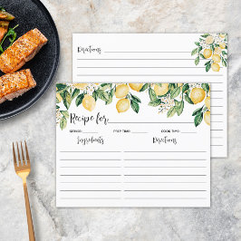 Yellow Lemon Tree Cooking Recept Kaart