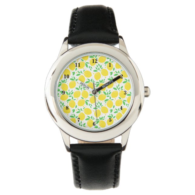 Yellow Lemon Watch Horloge (Voorkant)