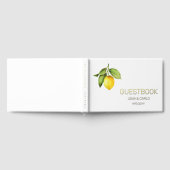 Yellow Lemon Wedding Guest Book Gastenboek (Volledig)