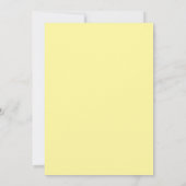 Yellow Lemon Wedding Invitation Kaart (Achterkant)