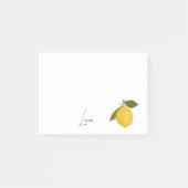 Yellow Lemon with Green Leaves | Fresh Citrus Post-it® Notes (Voorkant)