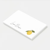 Yellow Lemon with Green Leaves | Fresh Citrus Post-it® Notes (Schuin)
