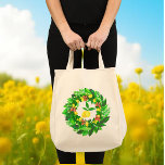 Yellow Lemon Wreath  Tote Bag<br><div class="desc">When life gives you lemons... go shopping! Bright and cheery,  with yellow lemon branches and a wreath on a white background will brighten your day. Nice gift idea!</div>
