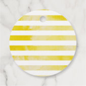 Yellow Lemon Zomer Baby shower Bedankjes Labels (Achterkant)