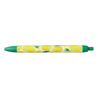Yellow Lemon Zwarte Inkt Pen