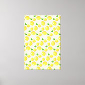 Yellow Lemons Canvas Print (Voorkant)