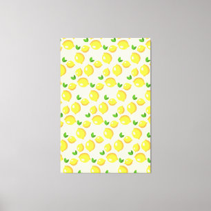 Yellow Lemons Canvas Print
