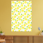 Yellow Lemons Canvas Print (Insitu (Woonkamer))