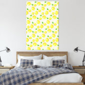 Yellow Lemons Canvas Print (Insitu (Slaapkamer))