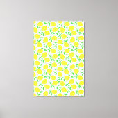 Yellow Lemons Canvas Print (Voorkant)