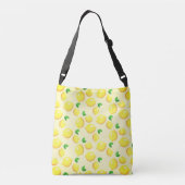 Yellow Lemons Crossbody Bag Tas (Achterkant)