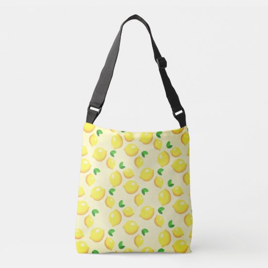 Yellow Lemons Crossbody Bag Tas (Voorkant)