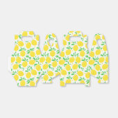 Yellow Lemons Favor Box Bedankdoosjes (Uitgevouwen)