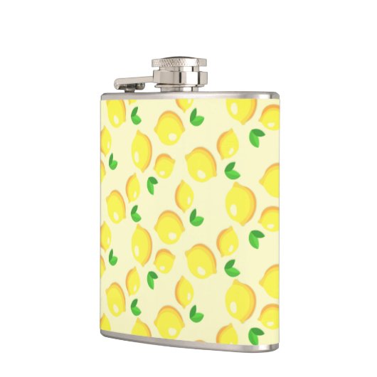 Yellow Lemons Flask Heupfles (Links)