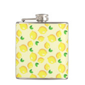 Yellow Lemons Flask Heupfles (Voorkant)