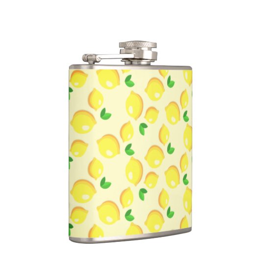 Yellow Lemons Flask Heupfles (Rechts)