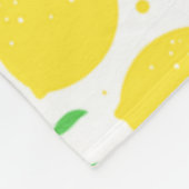 Yellow Lemons Fleece Blanket (Hoek)