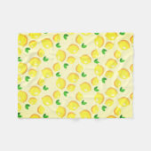 Yellow Lemons Fleece Blanket Deken (Voorkant (Horizontaal))