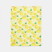 Yellow Lemons Fleece Blanket Deken (Voorkant)