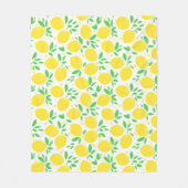 Yellow Lemons Fleece Blanket Deken (Voorkant)