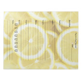 Yellow Lemons Food Journal - Simple Day Meal Diary Notitieblok (Voorkant)
