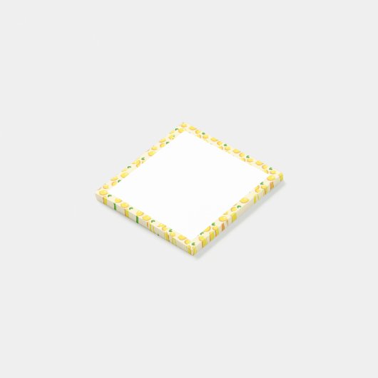 Yellow Lemons Framed Post het Opmerkingen Post-it® Notes (Schuin)