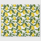 Yellow Lemons Housewarming Cadeaupapier (Vlak)