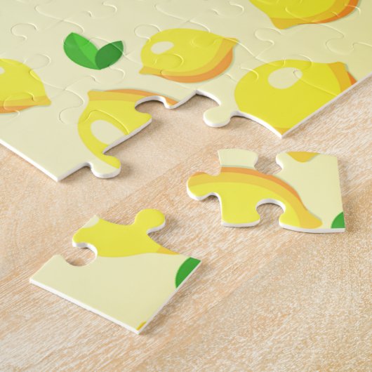 Yellow Lemons Jigzaag Puzzle Legpuzzel (Zijkant)