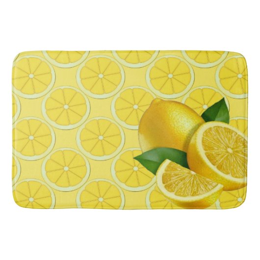 Yellow Lemons Kitchen Rug Mat Home Decor (Voorkant)