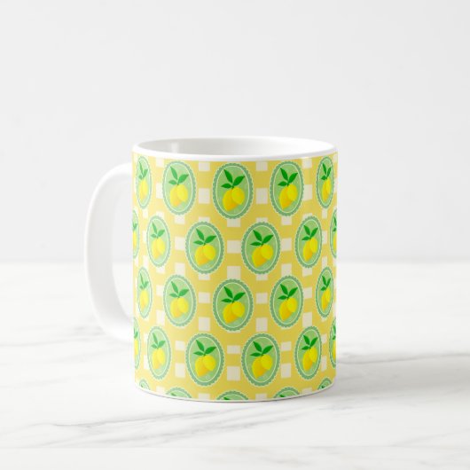 Yellow Lemons  Koffiemok (Voorkant links)